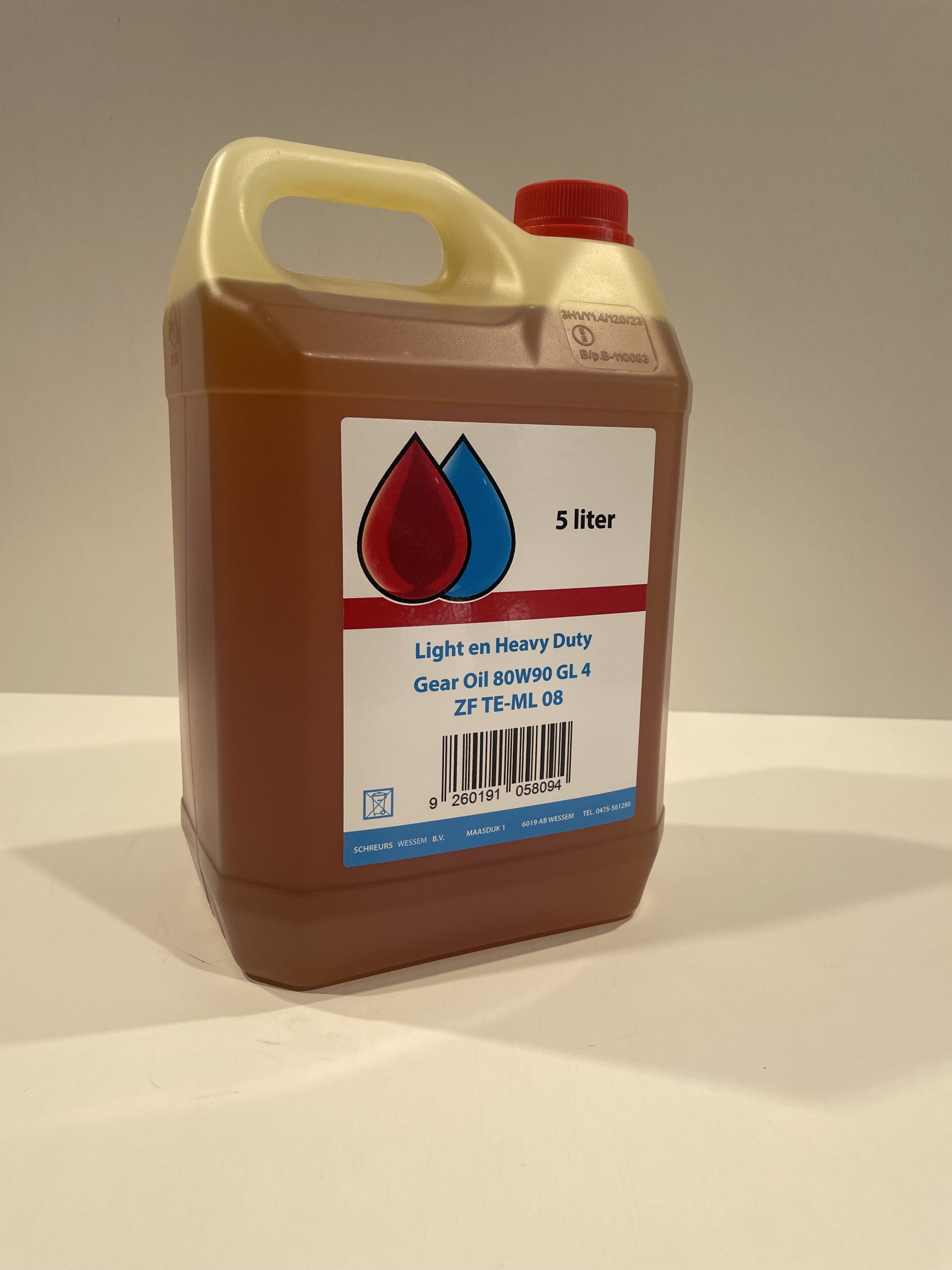 Transmissie Olie Light en Heavy Duty Gear Oil 80W90 GL4 5 Liter