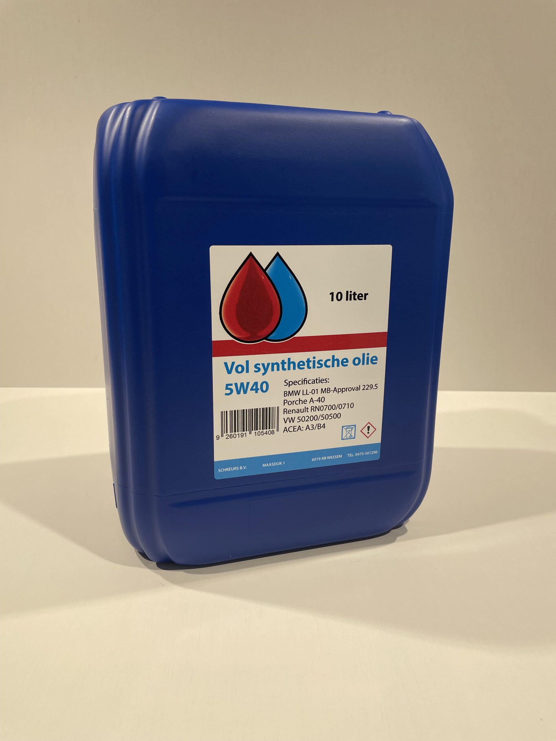 Volsynthetische Olie 5W40 10 Liter