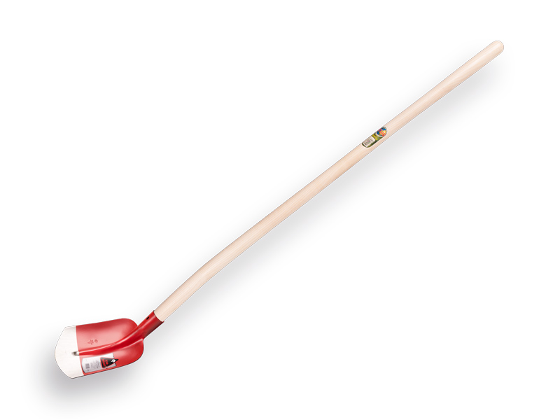 Schepbats Ruhr Brillant 3/4 00, gehard, Rood gelakt met Atlas batsesteel 130 cm. gebogen